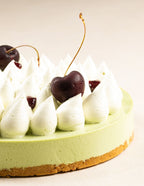 Pistachio Cherry Mousse Cake